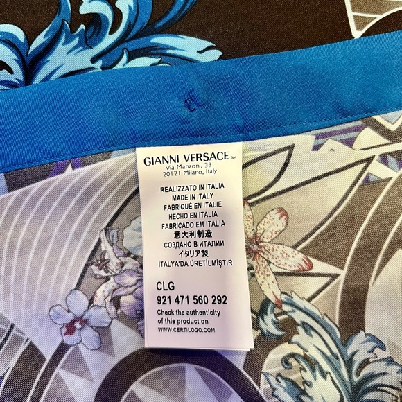 Versace SILK Men’s Shirt Size 38 - Picture 5 of 8